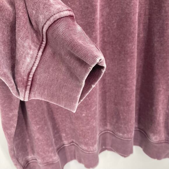 Wildfox Frisky Roadtrip Whiskey Worn Purple Green Slub Sweatshirt Women’s XL NEW - Picture 12 of 13